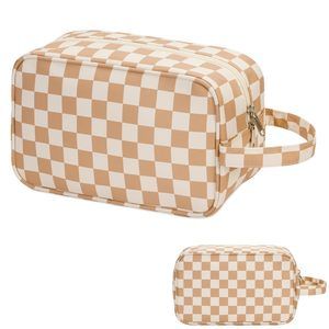 Checkered Travel Toiletry Bag For Women Traveling Dopp Kit Travel Bag For🐻